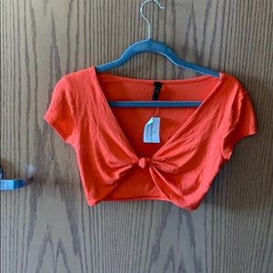 NWT tie crop top